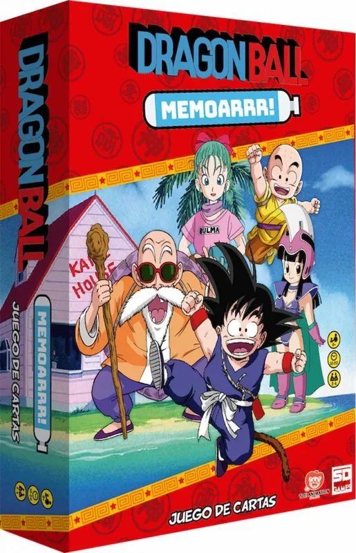 Dragon Ball MEMOARRR – Juego de Mesa de Memoria con Cartas para Mayores de 8 años, 2 a 4 Jugadores