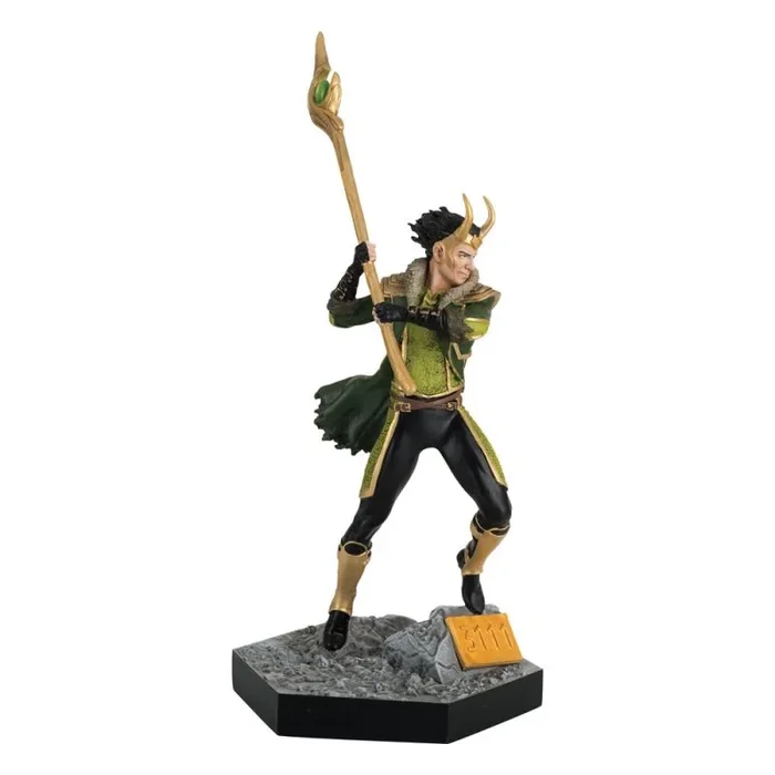 EAGLEMOSS Eaglemoss Figura Loki Pose De Batalla Escala 1:18, MMFUK070