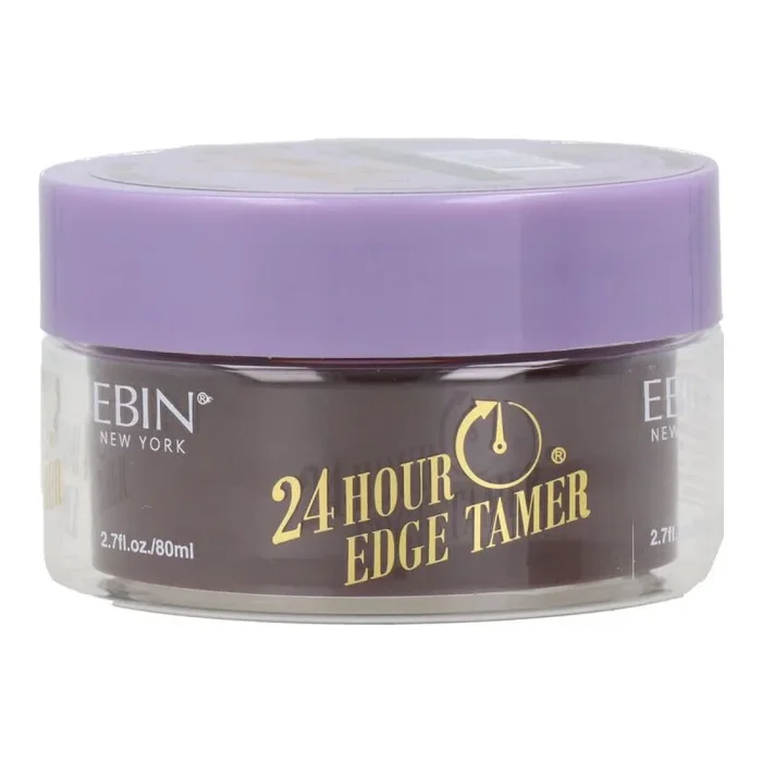 EBIN NEW YORK 24 horas edge tamer,fijación extremadamente firme, 2.7 oz – sin descamación, sin residuos blancos, brillo y textura suave con aceite de argán y aceite de ricino