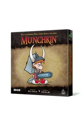 Edge Studio | Munchkin | Juego de Cartas | Mata a los monstruos, Roba el tesoro, Apuñala a tus amigos | A Partir de 10 Años | De 3 a 6 Jugadores | 60 Minutos por Partida | Español