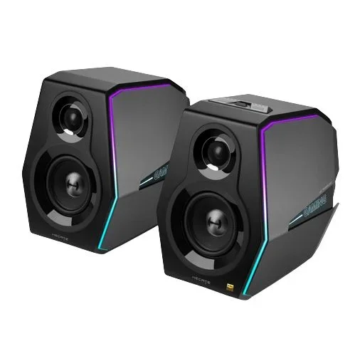 Edifier G5000 Altavoz para Juegos con Bluetooth 5.0 (aptX HD, aptX, SBC), Tres Modos de Sonido Ajustables e iluminación RGB para un Ambiente de Juego, Certificado de Audio de Alta resolución.