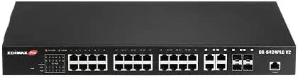 Edimax pro gs-5424plc v2 switch 24xgb poe+ 4xsfp