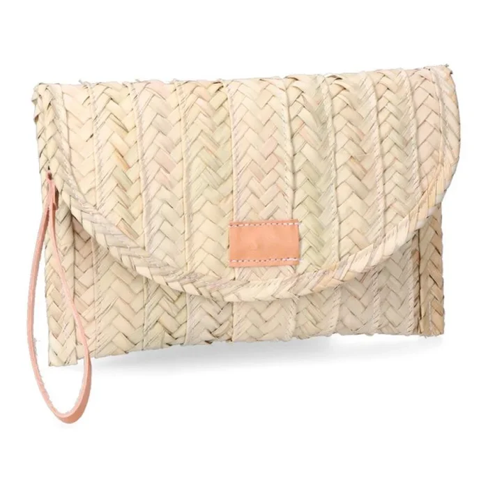 EDM Cartera Mujer Valle-2 Hoja de Palma con Tapa