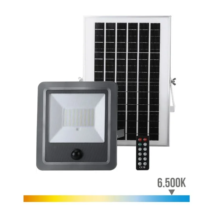 EDM Foco Proyector 31863 300 W 1800 LM Solar Sensor de Movimiento (6500 K)