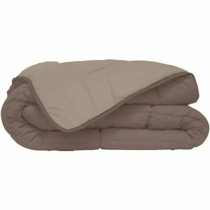 Edred�n ligero de microfibra HUDSON 200 g / m� 140×200 cm gris pardo y lino