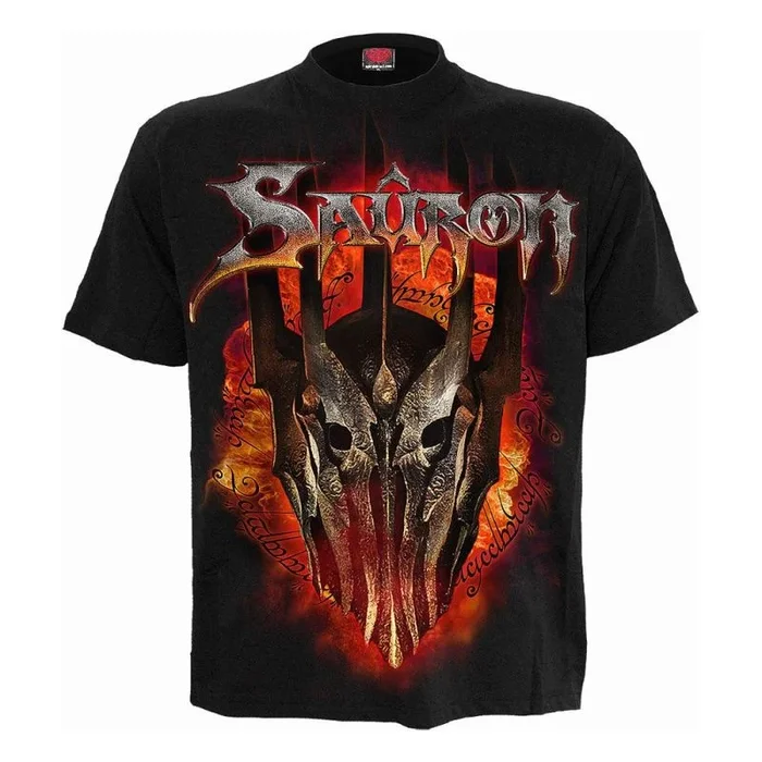 El señor de los anillos camiseta sauron metal tee talla l