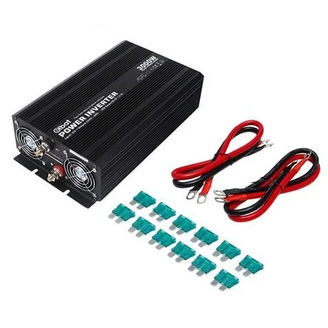 Elbat convertidor de corriente 3000w – color negro