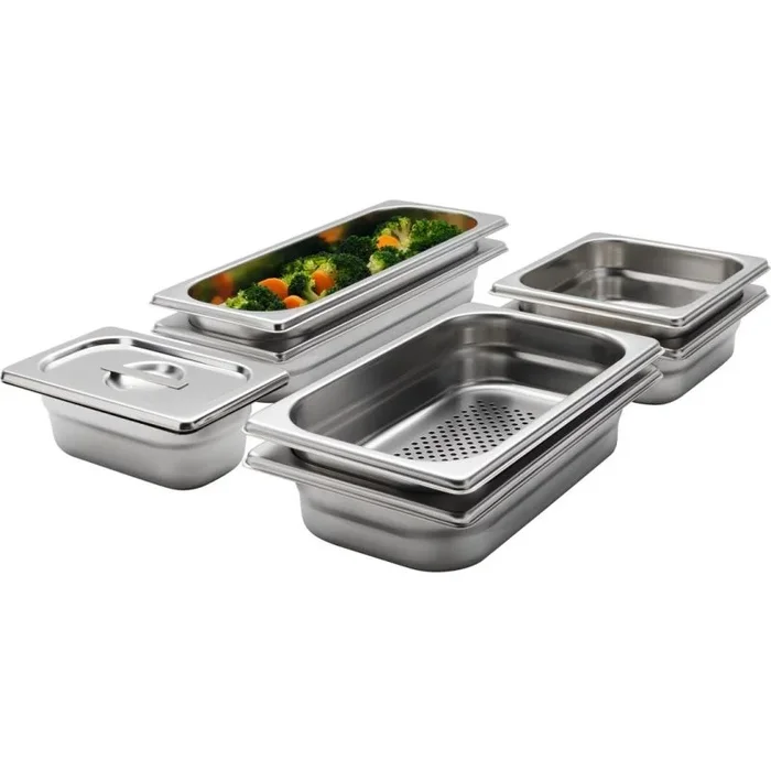 Electrolux Deluxe Steaming-Juego de 4 bandejas Dobles, Acero Inoxidable, Plateado