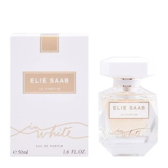 Elie Saab Le Parfum in White 90 ml – Eau de Parfum de Mujer – Fragancia Chipre Frutal – Vibrantes Notas de Frutos Rojos, Pera y Pachulí – Botella de Cristal Transparente