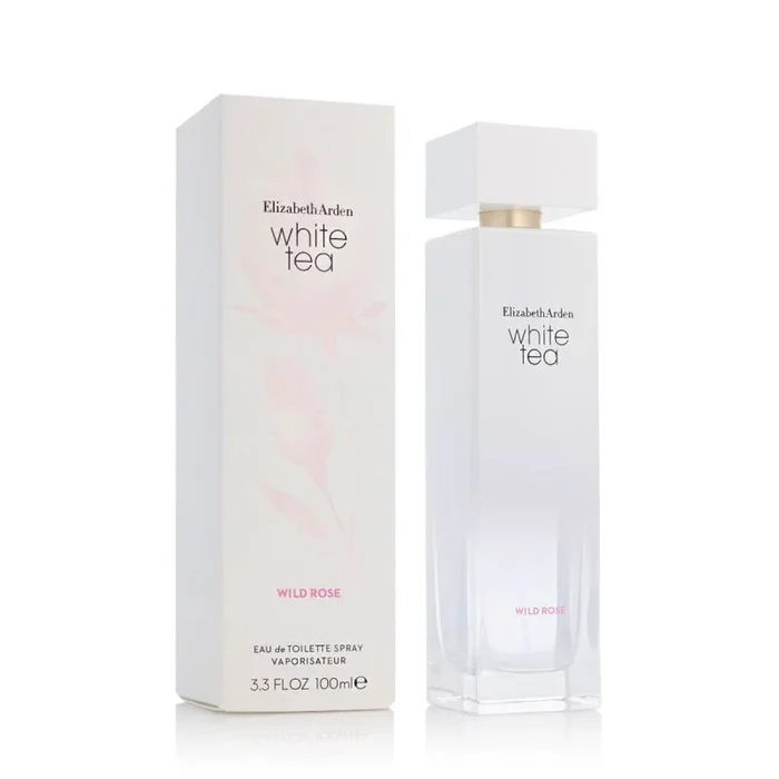 Elizabeth Arden – White Tea Wild Rose Eau de Toilette Spray, Fragancia Floral y Amaderada – 100ml