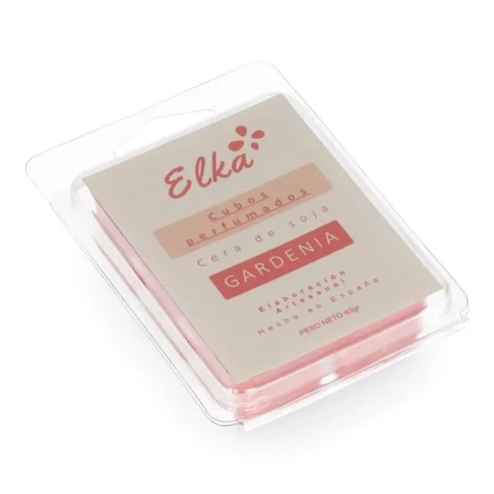 ELKA S7908503 Paquete DE 6 Cubos Gardenia. 100% Cera DE Soja Natural, Multicolor, Estándar