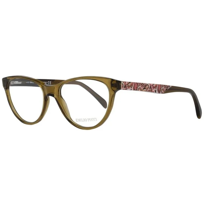 Emilio Pucci – EP5025, Cat eye, acetato, mujer, TRANSPARENT GREEN(098 A), 52/17/140