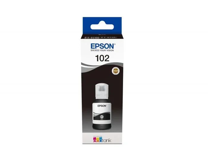 Epson C13T03R140 Negro Cartuchos de Tinta Original Pack Of 1 Válido para Epson Ecotank ET-2700/ ET-2750/ ET-3700/ ET-3750/ ET-4750, Ya Disponible en Amazon Dash Replenishment, Normal