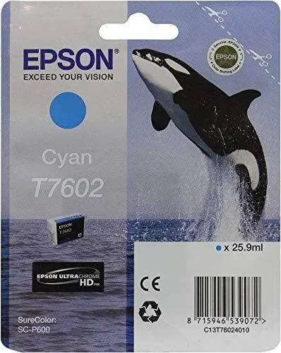 Epson T760240 – Cartucho, color cian, Ya disponible en Amazon Dash Replenishment