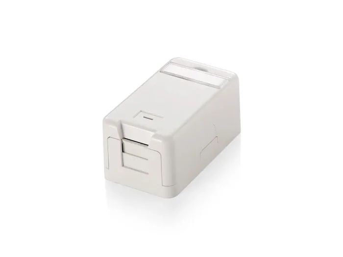 Equip Carcasa para Llave Keystone Jack con Cubierta, Color Blanco
