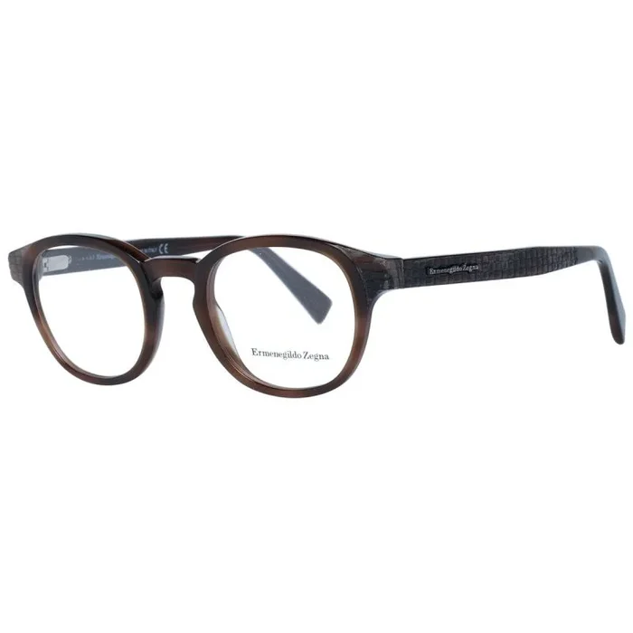 Ermenegildo Zegna EZ5108 Monturas de Gafas, Marrón (Avana Color A Ta), 48.0 Unisex Adulto