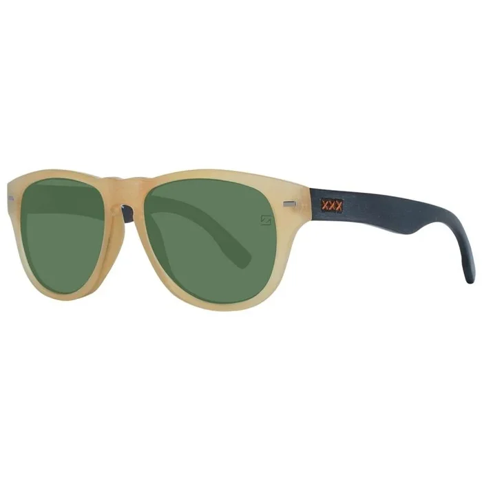 Ermenegildo Zegna ZC0019 64N 53 Monturas de Gafas, Beige (Corno ColoratoVerde), 53.0 Unisex Adulto