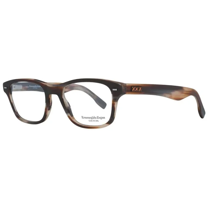 Ermenegildo Zegna ZC5013 Monturas de Gafas, Marrón (Corno Marrón), 53.0 Unisex Adulto