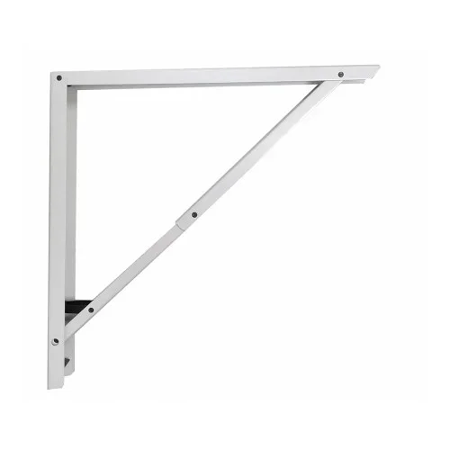 Escuadra de acero plegable abat-plan blanco 40 x 40 cm