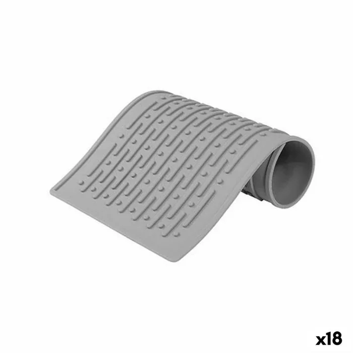 Escurridor de silicona quttin gris 40,5 x 14,5 cm (18 unidades)