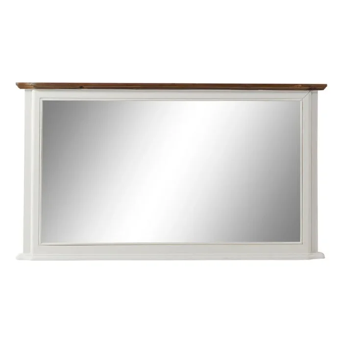Espejo de pared dkd home decor 115 x 6 x 66 cm cristal marrón blanco romántico