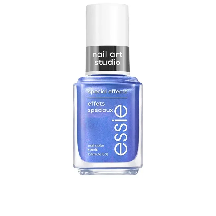 Essie Esmalte de uñas Reality Reflection, color azul metálico, de alta calidad y duradero, 13,5 ml