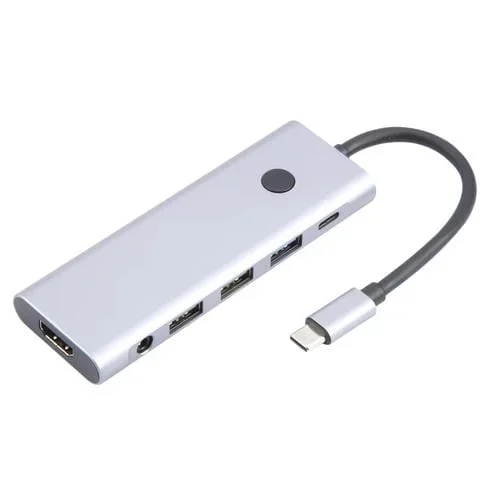 Estación de Acoplamiento Multifunción 9 en 1 Tipo C a USB Byl-2410