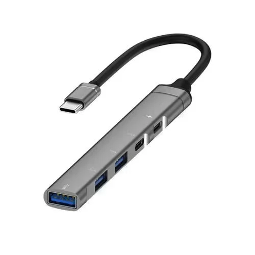Estación de Acoplamiento Multifuncional con 2 Puertos USB Tipo C y 3 Puertos USB