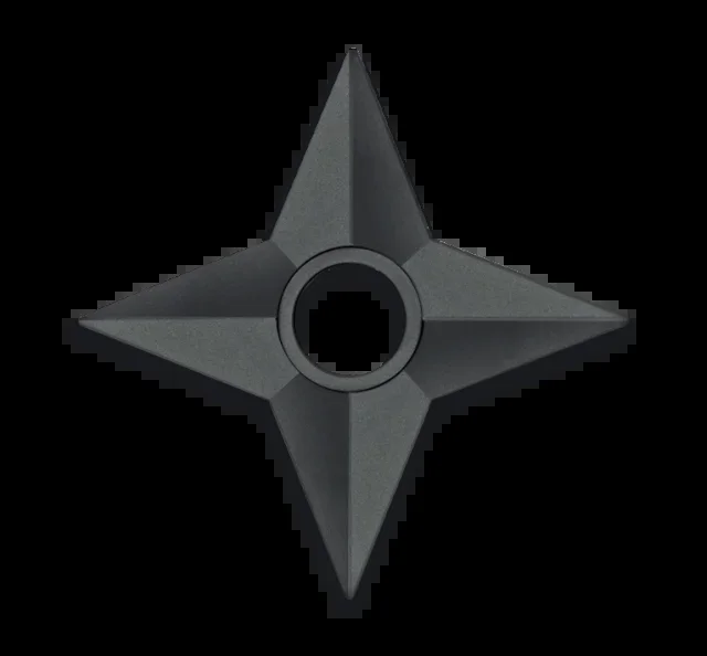 Estrella Ninja de Entrenamiento Albainox, material de goma, tamaño de 12,5 cm