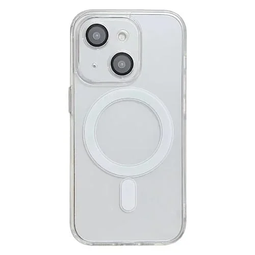 Estuche Acrílico para iPhone 14 con Protección de Película de Lente Magnética Magsafe (Transparente)