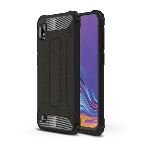 Estuche combinado Magic Armor TPU + PC para Galaxy A10 (Negro)