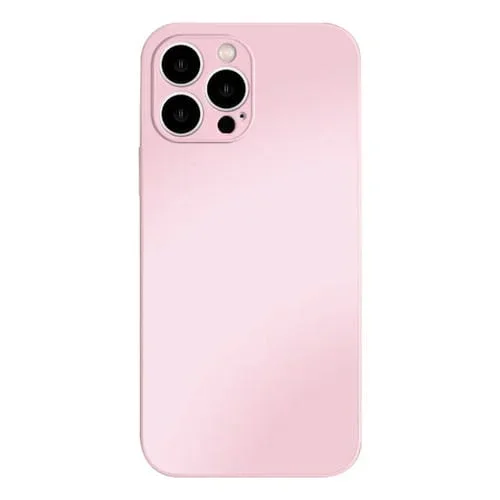 Estuche de Teléfono para iPhone 14 Ag Vidrio Templado Esmerilado (Rosa)