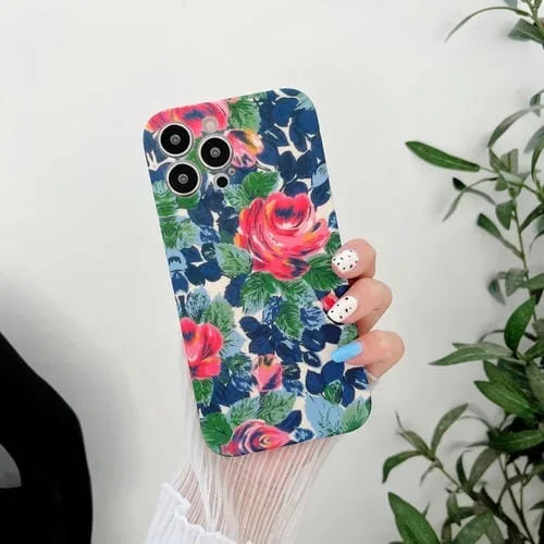 Estuche de teléfono TPU iPhone 11 Pro Floral Pequeño (E)