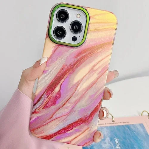 Estuche de teléfono TPU para iPhone 14 translúcido esmerilado laminado de doble cara (Rojo Oscuro)