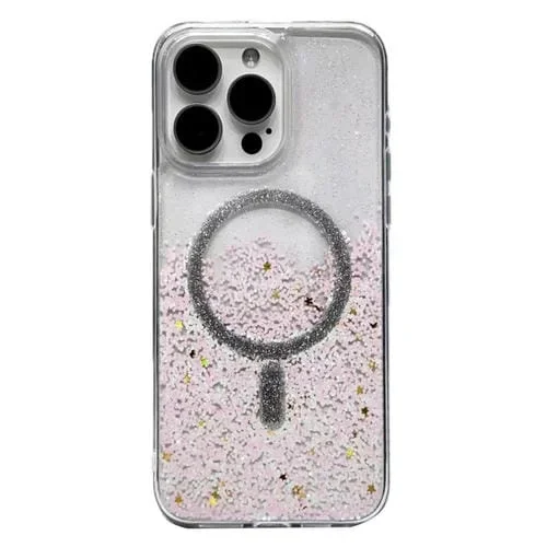 Estuche Híbrido TPU Magsafe para iPhone 15 Pro con Brillo Degradado (Loto Degradado)
