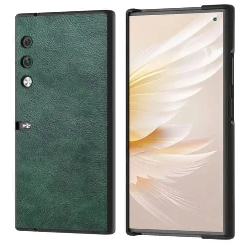 Estuche Monedero para Honor V de PU con Textura Lichi Doble Color (Verde)