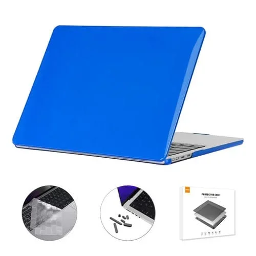 Estuche para Computadora Portátil Enkay MacBook Air 13.6 2022/2024 A2681 M2 A3113 M3 3 en 1 (Azul Oscuro)