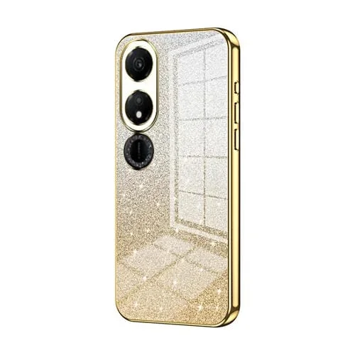 Estuche para Honor Play 40 Galvanizado con Polvo de Brillo Degradado (Dorado)