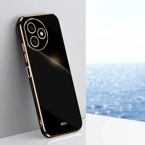 Estuche para Honor X50I + 5G Xinli TPU Electrochapado con Borde Recto 6D (Negro)