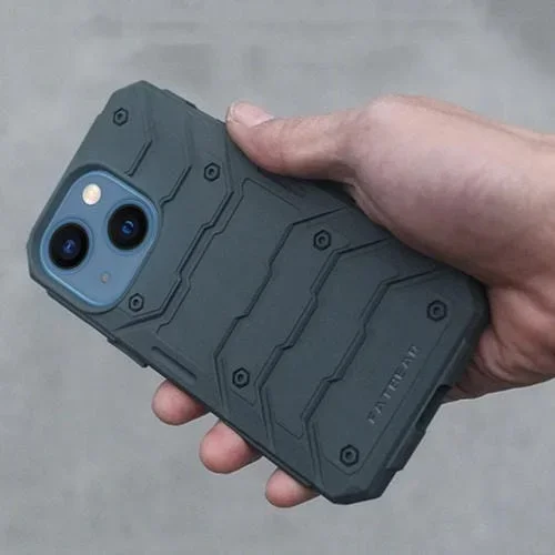 Estuche para iPhone 14 Fatbear a Prueba de Golpes con Enfriamiento de Grafeno (Verde)