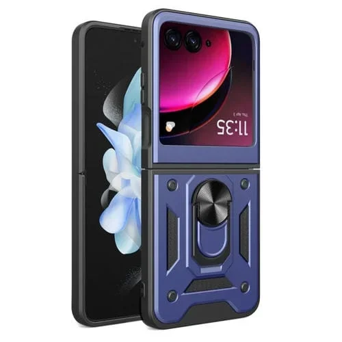 Estuche para Motorola Razr 40 Cubierta de Cámara Ultra Deslizante PC TPU (Azul)