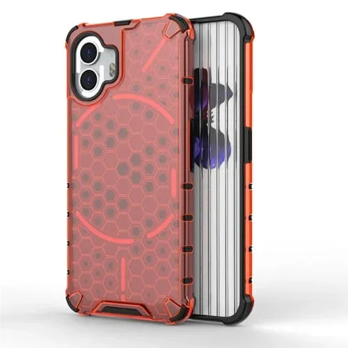 Estuche para Nothing Phone 2 a Prueba de Golpes Honeycomb (Rojo)