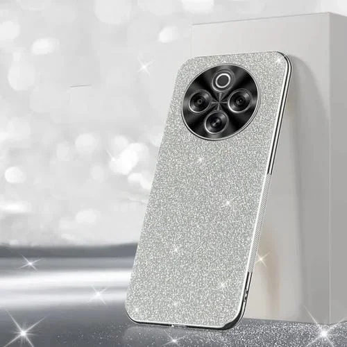 Estuche para Teléfono con Polvo Brillante Galvanizado para Vivo Y300 Pro (Plateado)