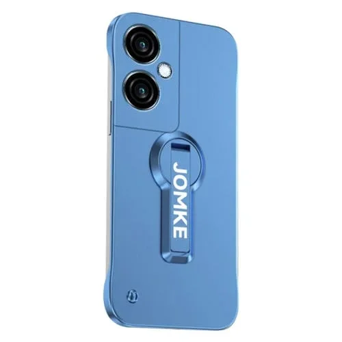 Estuche para Teléfono con Soporte Giratorio de 360 Grados y Barniz para Hornear para Oppo K11 (Azul)