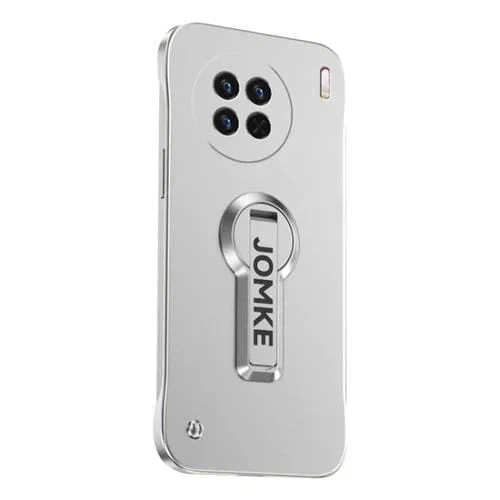 Estuche para Teléfono con Soporte Giratorio de 360 Grados y Barniz para Hornear para Vivo X90 (Plateado)