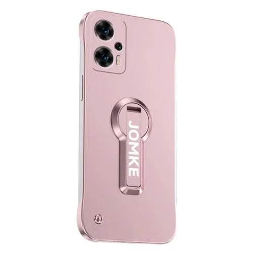 Estuche para Teléfono con Soporte Giratorio de 360 Grados y Barniz para Hornear Redmi Note 11T Pro, sin Marco, para PC (Rosa)