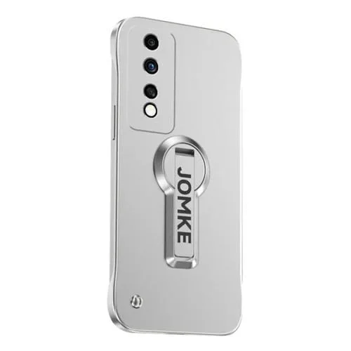 Estuche para Teléfono Honor 80 GT con Soporte Giratorio 360° y Barniz para Hornear (Plateado)