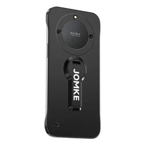 Estuche para Teléfono Honor X40 con Soporte Giratorio 360 Grados y Barniz para Hornear (Negro)