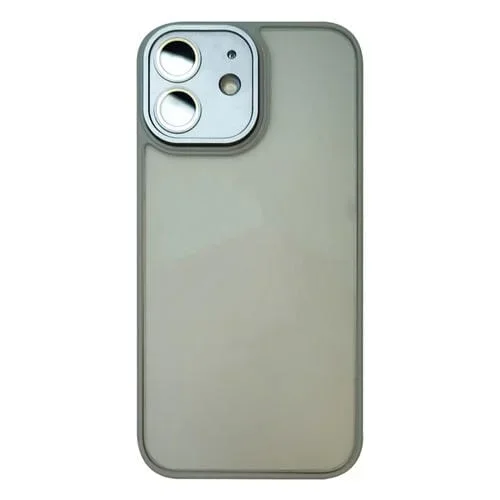 Estuche para Teléfono iPhone 12 con Sensación de Piel y Película para Lentes (Primario)