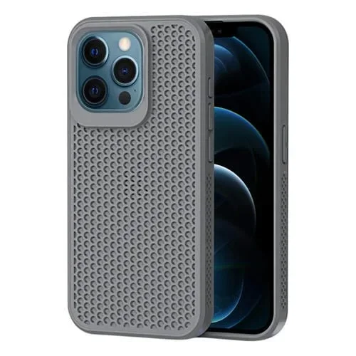 Estuche para Teléfono iPhone 12 Pro Max Disipación de Calor (Gris)
